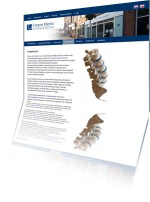 Printscreen van de website Corpusmentis.nl