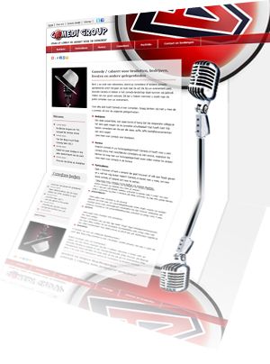 Printscreen van de website Camedygroup.nl