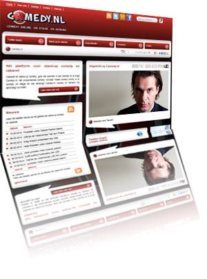 Printscreen van de website Camedy.nl
