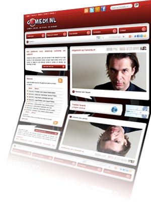 Printscreen van de website Camedy.nl